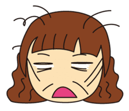 Little Girl and Mom sticker #2931706