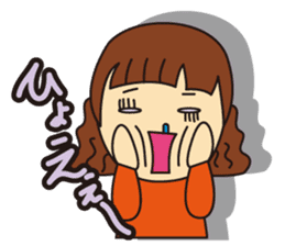 Little Girl and Mom sticker #2931707