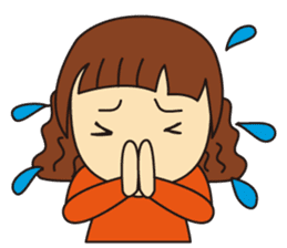 Little Girl and Mom sticker #2931708