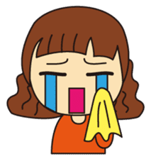 Little Girl and Mom sticker #2931709