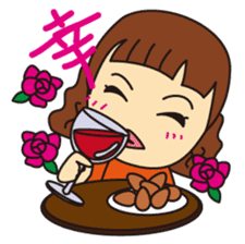 Little Girl and Mom sticker #2931710