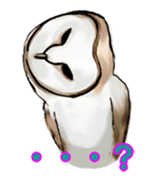 Owl & Birds Sticker sticker #2931952