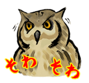 Owl & Birds Sticker sticker #2931960