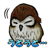 Owl & Birds Sticker sticker #2931962