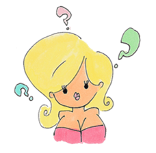 Pheromone lady sticker #2932497