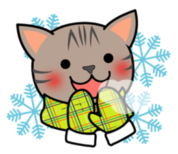 A seasonal cat sticker #2933165