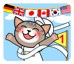 A seasonal cat sticker #2933184