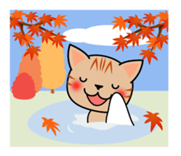 A seasonal cat sticker #2933189
