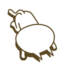 White cat lives happily every day sticker #2933478