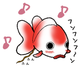 Cute goldfish's life sticker #2933790