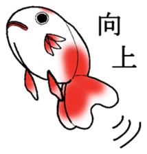 Cute goldfish's life sticker #2933791