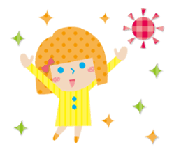 Daily conversation of the girl&cat sticker #2934163