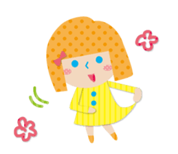 Daily conversation of the girl&cat sticker #2934165