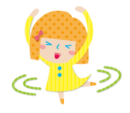 Daily conversation of the girl&cat sticker #2934166