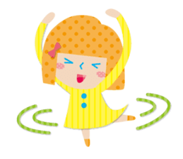 Daily conversation of the girl&cat sticker #2934166