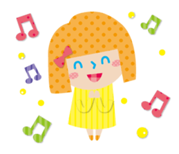 Daily conversation of the girl&cat sticker #2934171