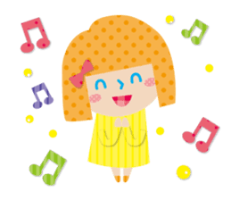 Daily conversation of the girl&cat sticker #2934171