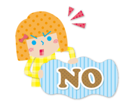 Daily conversation of the girl&cat sticker #2934174