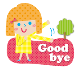 Daily conversation of the girl&cat sticker #2934175