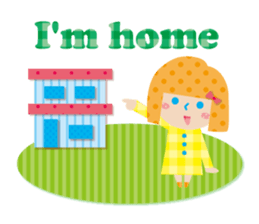 Daily conversation of the girl&cat sticker #2934176