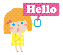 Daily conversation of the girl&cat sticker #2934178