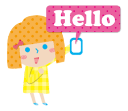 Daily conversation of the girl&cat sticker #2934178