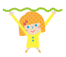 Daily conversation of the girl&cat sticker #2934179