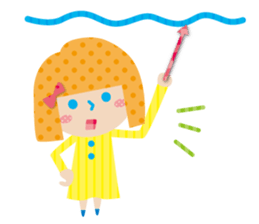 Daily conversation of the girl&cat sticker #2934182