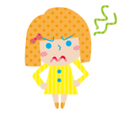 Daily conversation of the girl&cat sticker #2934185