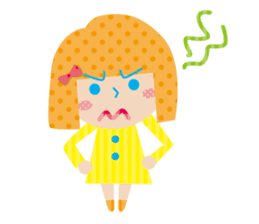 Daily conversation of the girl&cat sticker #2934185