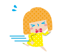 Daily conversation of the girl&cat sticker #2934188