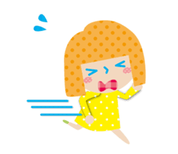 Daily conversation of the girl&cat sticker #2934188