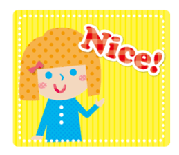 Daily conversation of the girl&cat sticker #2934190