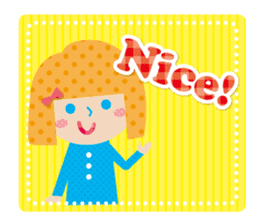 Daily conversation of the girl&cat sticker #2934190