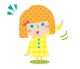 Daily conversation of the girl&cat sticker #2934191