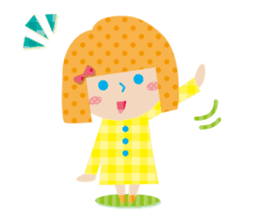 Daily conversation of the girl&cat sticker #2934191