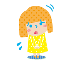 Daily conversation of the girl&cat sticker #2934193