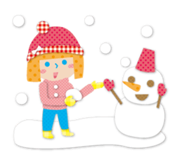 Daily conversation of the girl&cat sticker #2934197