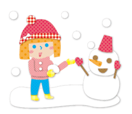 Daily conversation of the girl&cat sticker #2934197