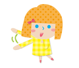 Daily conversation of the girl&cat sticker #2934199