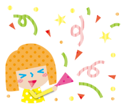 Daily conversation of the girl&cat sticker #2934200