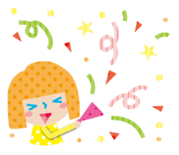 Daily conversation of the girl&cat sticker #2934200