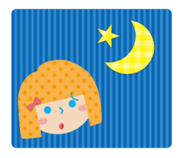 Daily conversation of the girl&cat sticker #2934201