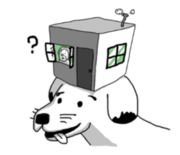 Daily scene of an old man and the friend sticker #2936204