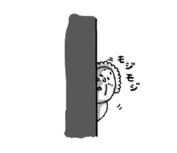 Daily scene of an old man and the friend sticker #2936216
