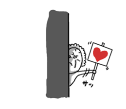 Daily scene of an old man and the friend sticker #2936217
