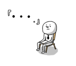 Daily scene of an old man and the friend sticker #2936227