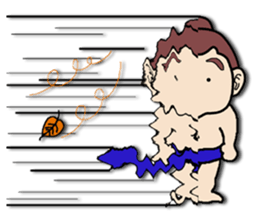 SMALL SUMO WRESTLER sticker #2936290