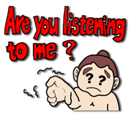 SMALL SUMO WRESTLER sticker #2936317