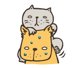 Cat of White eyes [English ver.] sticker #2936377